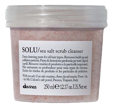 Очищающая паста-скраб для всех типов волос и кожи головы Essential Hair Care Solu Sea Salt Scrub Cleanser
