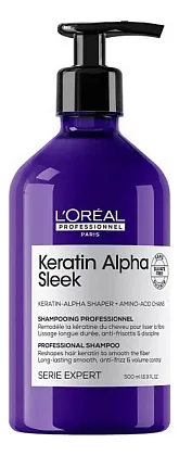 Шампунь для волос Serie Expert Keratin Alpha Sleek