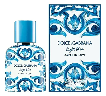 Dolce & Gabbana Light Blue Pour Homme Capri In Love