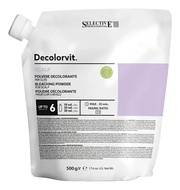 Selective Professional Decolorvit Scalp — порошок для прикорневого обесцвечивания, 500 г