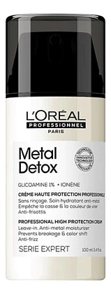 Крем для волос с двойной защитой Serie Expert Metal Detox