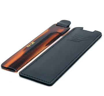 Pocket Comb & Leather Case