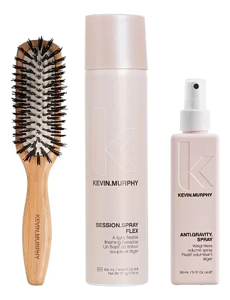 Kevin.Murphy Screen Siren — набор: Anti.Gravity.Spray 150 мл, Session.Spray Flex 400 мл и щётка