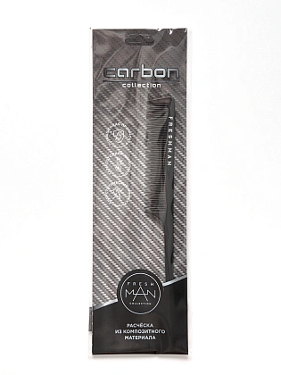 Разноуровневая расчёска с хвостиком Carbon 036