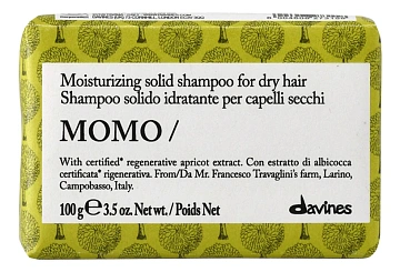 Davines Momo Shampoo Bar — твердый шампунь для сухих и нормальных волос, 100 г