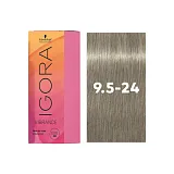 Пастельный тонер IGORA VIBRANCE 9,5-24 пастельный блондин пепельный бежевый