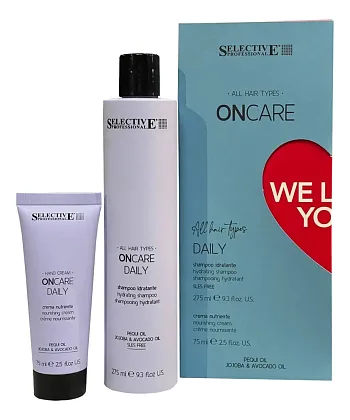 Набор Selective Professional We love You On Care Daily: шампунь и крем для рук