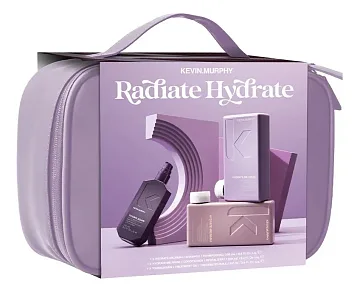 Kevin.Murphy Radiate Hydrate — набор: шампунь 250 мл, кондиционер 250 мл, масло 100 мл и косметичка