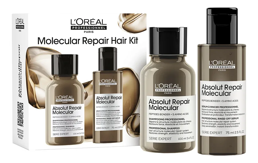 L'Oreal Professionnel Absolut Repair Molecular — набор: сыворотка 75 мл и шампунь 100 мл