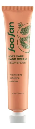 Увлажняющий крем для рук с ароматом дыни Soft Care Hand Cream Melon Splash 50мл