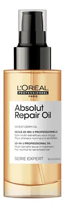 Многофункциональное масло-уход для волос 10 в 1 Serie Expert Absolut Repair Wheat Germ Oil