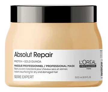 Маска для волос с кремовой текстурой Serie Expert Absolut Repair Protein + Gold Quinoa Masque