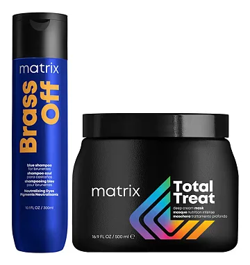 MATRIX Brass Off и Total Treat — набор: шампунь и крем-маска