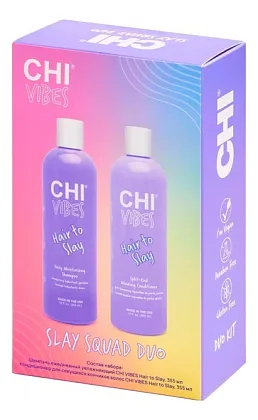 CHI Vibes Hair To Slay — набор Daily Moisturizing Shampoo и Mending Conditioner, 2 × 355 мл