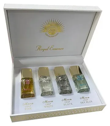 Norana Perfumes Moon 1947 Set (White, Black, Pink, Sky Blue)