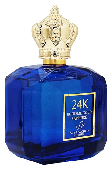 Paris World Luxury 24K Supreme Gold Sapphire