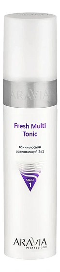 Aravia Освежающий тоник-лосьон для лица 2 в 1 Professional Fresh Multi Tonic 250мл