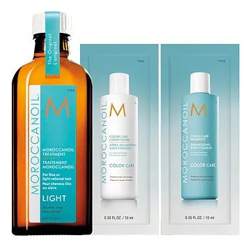 Moroccanoil Light + Color Care — набор для волос с маслом