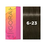 Тонирующий краситель IGORA VIBRANCE 6-23 тёмный русый пепельный матовый