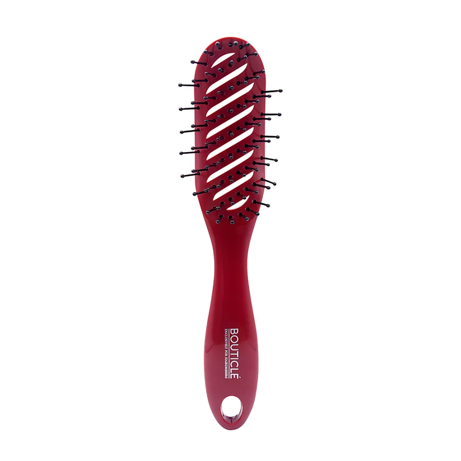 Продувная щётка Tunnel Hair Brush, бордовый цвет