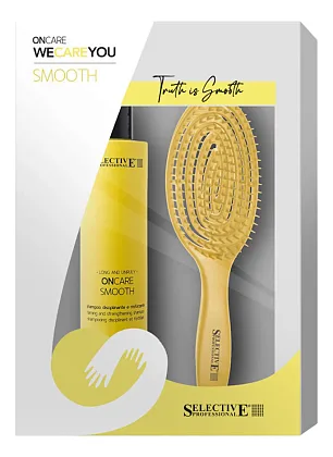 Selective Professional We Care You Smooth — набор: шампунь 275 мл и расческа