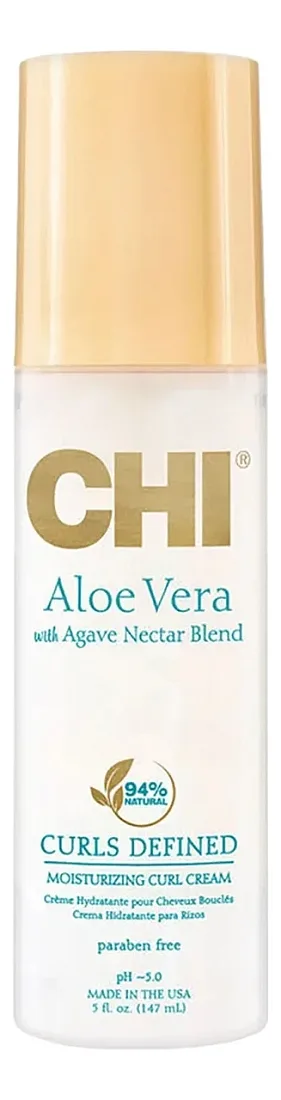 CHI Aloe Vera With Agave Nectar Curls Defined Moisturizing Curl Cream — крем для локонов, 147 мл
