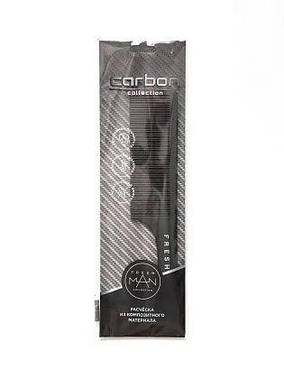 Плоская расчёска для стрижки машинкой Carbon 046