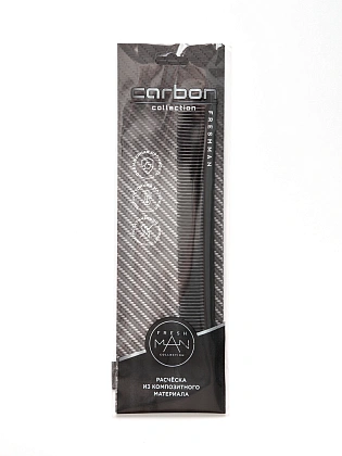 Рабочая расчёска для стрижки Carbon 019
