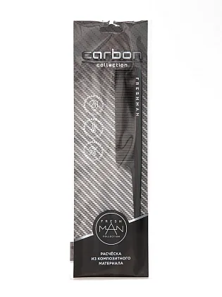 Расчёска с хвостиком Carbon 021