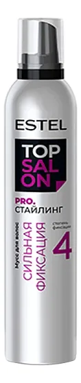 ESTEL Мусс для волос Сильная фиксация Top Salon Pro. Стайлинг 350мл