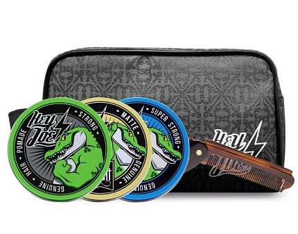 HEY JOE! Pomade Survival Kit Delux Trio — набор для укладки