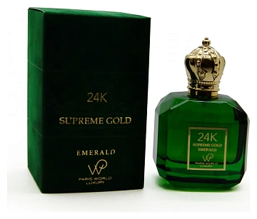Paris World Luxury 24K Supreme Gold Emerald