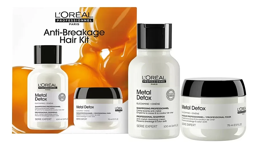 L'Oreal Professionnel Metal Detox Anti-Breakage — набор: шампунь 100 мл и маска 75 мл
